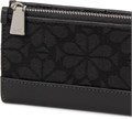 Kate Spade New York Мини-кошелек из жаккардовой ткани с цветочным узором и застежкой на кнопке, черный мульти 11092373