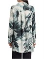Блузка Jason Wu с абстрактным принтом из крепа с застежкой на кнопки и длинными рукавами 11019876