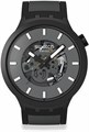 Унисекс часы Swatch Big Bold с 47 мм черным матовым открытым циферблатом и водонепроницаемые 11058037