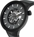 Унисекс часы Swatch Big Bold с 47 мм черным матовым открытым циферблатом и водонепроницаемые 11058037