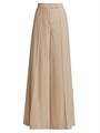 Брюки Max Mara Ninfa из шерсти с широкими брючинами и защипами спереди, Италия 11027401