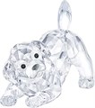 Swarovski Фигурка щенка лабрадора из прозрачного хрусталя 2,9 x 3,6 x 2,5 см, 332 грани, черные акценты 11088497