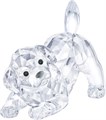 Swarovski Фигурка щенка лабрадора из прозрачного хрусталя 2,9 x 3,6 x 2,5 см, 332 грани, черные акценты 11088497