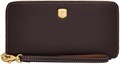 Fossil Женский кожаный кошелек на молнии с подкладкой из натуральной кожи, стильный и надежный 11054188
