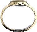 Timex Женский хронограф с черным циферблатом и золотым корпусом, браслет, 38 мм, кристаллы на безеле 11101612