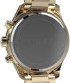 Timex Женский хронограф с черным циферблатом и золотым корпусом, браслет, 38 мм, кристаллы на безеле 11101612