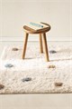 Zara Home Многофункциональный детский текстурированный прямоугольный коврик с разноцветными горошками, выполненный из хлопка 11037613