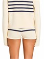 Ser.O.Ya Трикотажные шорты Andrie в полоску с высокой талией, 60% полиэстер, 40% вискоза 10043689
