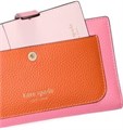 Kate Spade New York Кошелек из текстурированной кожи с отделением для карточек и кнопкой ',Ruby Citrus Multi', 11059678