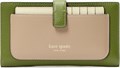 Kate Spade New York Двухсторонний бумажник из цветного гладкого кожзаменителя с отделением для карт и застежкой на молнии 11090131