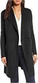 Чёрное шерстяное пальто Kenneth Cole New York с длинными рукавами и воротником-стойкой, размер XL 11073486