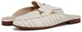 Женские лоферы Sam Edelman Linnie с отворотом, бело-натуральные полоски, размер 5.5 11065520