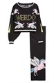 Dressed in Lala Жаккардовый комплект свитера и широких брюк Weirdos Unite с узором пегасов из вискозы, 50% 10045385