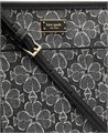 Kate Spade New York Черная сумка-ведро из болоневой ткани с цветочным узором, изготовленная на 85% из переработанных материалов 11084999