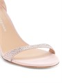 Stuart Weitzman Кожаные сандалии Nudist Shine 75MM с кристаллическим декором и открытым носком 11022876