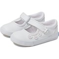 Балетки для девочек Keds Kids Ella MJ с ремешком и вышивкой в виде цветов 11030701