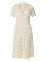 Кружевное хлопковое платье-кардиган с короткими рукавами и V-образным вырезом от Shoshanna Tropez 11026480