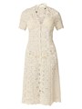Кружевное хлопковое платье-кардиган с короткими рукавами и V-образным вырезом от Shoshanna Tropez 11026480
