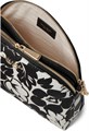 Kate Spade New York Черно-многоцветная сумка на плечо с растительным принтом из ПВХ, двумя молниями и купольным дизайном 11086088