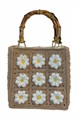 Jelavu Сумка Blossom из вязаного материала с вышивкой и бамбуковой ручкой 10045215
