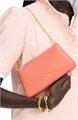 Kate Spade New York Кремовый перфорированный кожаный клатч FINE Grain с множеством деталей. 11100026