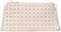 Kate Spade New York Кремовый перфорированный кожаный клатч FINE Grain с множеством деталей. 11100026