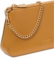 Kate Spade New York Кремовый перфорированный кожаный клатч FINE Grain с множеством деталей. 11100026