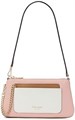 Kate Spade New York Сумка-почтальон AVA из цветного текстурированного кожзаменителя с съемным кошельком, цвет Розовый дым Мульти 11101613