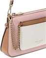 Kate Spade New York Сумка-почтальон AVA из цветного текстурированного кожзаменителя с съемным кошельком, цвет Розовый дым Мульти 11101613