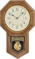 Bulova Классические настенные часы с кварцевым механизмом, 21,5 см, с золотистым оформлением, 12 мелодий, работают от батареек 11079288