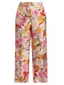 Женские шелковые брюки Leda с цветочным принтом от Max Mara, с эластичным поясом и боковыми карманами 11031180