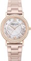 Kenneth Cole Женские часы в современном классическом стиле с синим циферблатом, 18 мм, розовое золото и керамика, минималистичный дизайн 11064205