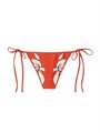 Итальянские бразильские стринг-бикини La Double J из лайкры с контрастной подкладкой и боковыми завязками 10044006