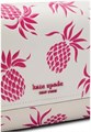 Kate Spade New York Кремовый кошелек на цепочке из 100% натуральной сафьяновой кожи с ананасовым тиснением 11092161