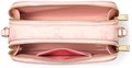 Kate Spade New York Сумка через плечо из кожи Saffiano с тиснением, двойная молния, светло-розовая с разноцветными элементами 11094837