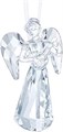 Swarovski Фигурка ангела с лютней из хрусталя, 7.9 x 4.4 x 3.9 см, 139 граней для новогоднего декора 11060941