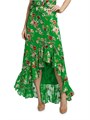 Макси-юбка Soraya с цветочным принтом и рюшами от Alice + Olivia, 58% вискозы, 42% шелка 11010538