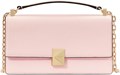 Kate Spade New York Голубая мини-сумка через плечо с клапаном из стеганого денима и замшевой кожи, с цепочкой в качестве ремешка 11061406