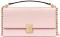 Kate Spade New York Голубая мини-сумка через плечо с клапаном из стеганого денима и замшевой кожи, с цепочкой в качестве ремешка 11061406
