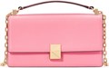 Kate Spade New York Голубая мини-сумка через плечо с клапаном из стеганого денима и замшевой кожи, с цепочкой в качестве ремешка 11061406