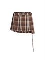 Acne Studios College Check Wrap Miniskirt 10045509