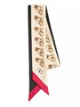 Valentino Garavani Шелковый шарф-бандо Petit Charles, 100% шелк, размер 6 x 120 см, принт Petit Charles 10043850