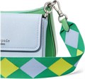 Kate Spade New York Сумка через плечо из сафьяновой кожи с цветными блоками и кнопочной застежкой 11086972