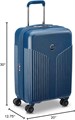 Delsey Paris Комплект из 3 чемоданов на колёсах из лёгкого ABS/поликарбоната с расширением на 5 см и синей отделкой (20/24/28 дюймов) 11056208