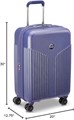 Delsey Paris Комплект из 3 чемоданов на колёсах из лёгкого ABS/поликарбоната с расширением на 5 см и синей отделкой (20/24/28 дюймов) 11056208