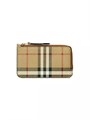 Burberry Кошелек Somerset с клетчатым узором, Италия, на молнии, три кармана для карт, полиуретан/полиэстер/хлопок 10043730