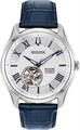Bulova Мужские автоматические часы Wilton с 60-часовым запасом хода, римскими цифрами, водонепроницаемостью до 100 метров, 43 мм 11081545