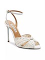 Сандалии Aquazzura Slow Kisses с кристаллами и элегантным каблуком 105 мм 10044683