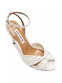 Сандалии Aquazzura Slow Kisses с кристаллами и элегантным каблуком 105 мм 10044683