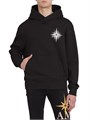 Хлопковое худи Amiri Starburst с капюшоном, длинными рукавами и карманом-кенгуру, Италия 11031066